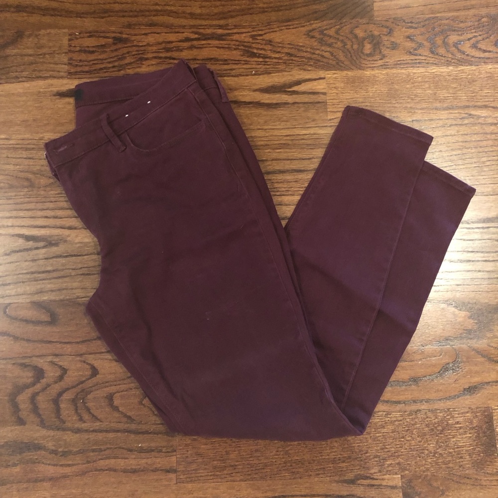 Express Legging Burgundy Jeans
